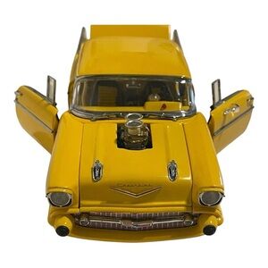 RARE Danbury Mint 1957 Chevy Pro Street Hardtop Yellow Bel-Air Drag Car limited